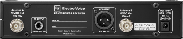 RE3-RX-5L RE3 HALF RACK SPACE DIVERSITY RECEIVER, SINGLE CHANNEL,  488-524MHZ